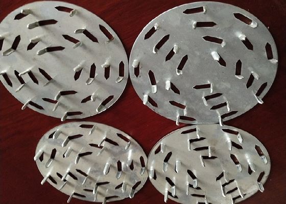 صفحات ضد شکاف میخ با قطر 4 اینچ برای میله ها و کنده های چوبی